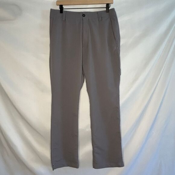 Under‎ Armour Men's Gray Performance Golf Pants Straight Leg Comfort 36/32 - Picture 1 of 8